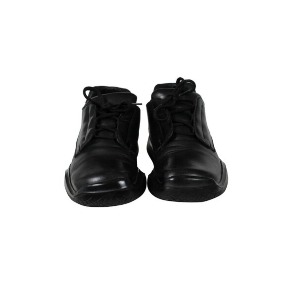 Prada Mens Vintage Chunky Derby US 10 UK 9 Black Leather AW99 Vibram Square Toe - Picture 2 of 11